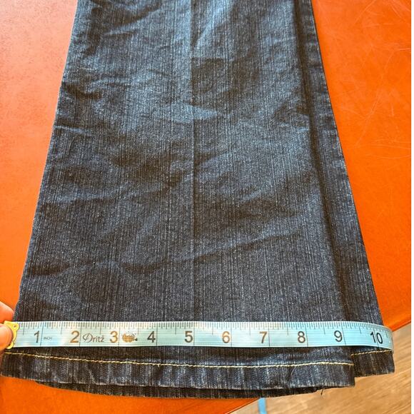 Cos Jeans 8P Bootcut Dark Wash Rhinestone Pocket Denim Y2K Bling - Picture 4 of 8